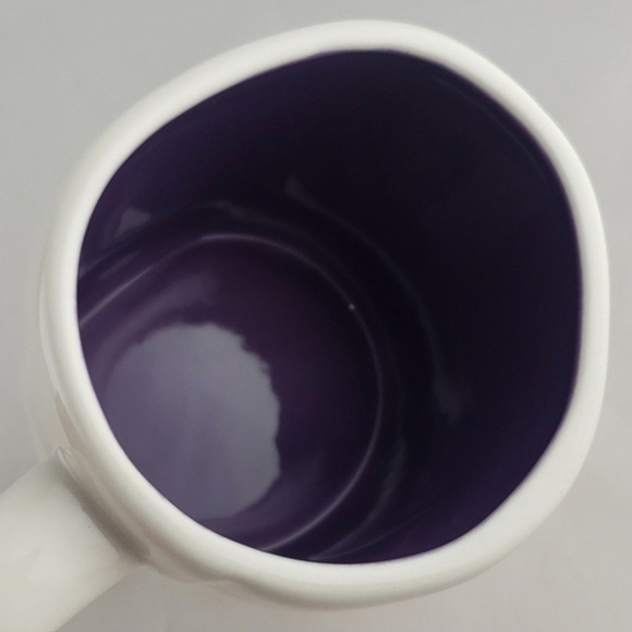 ⭐️2/ $50⭐️ Rae Dunn White Ceramic Mug Large Letters Black PSYCHIC - Picture 7 of 11